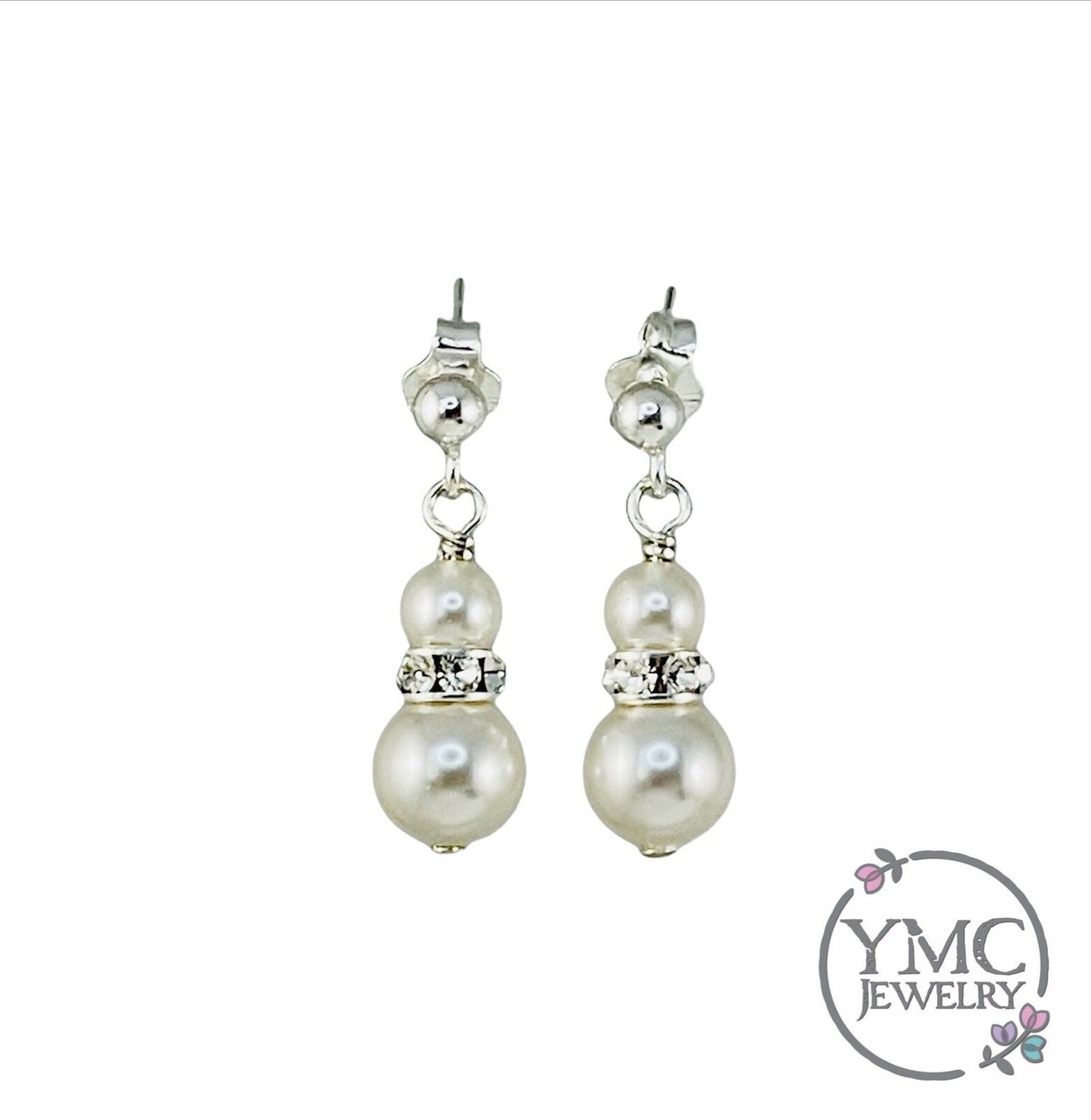 First Communion Girl Pearl Earrings,Flower Girl Pearl Earrings,Junior Bridesmaids Pearl Earrings,Sterling Silver Pearl Earrings,