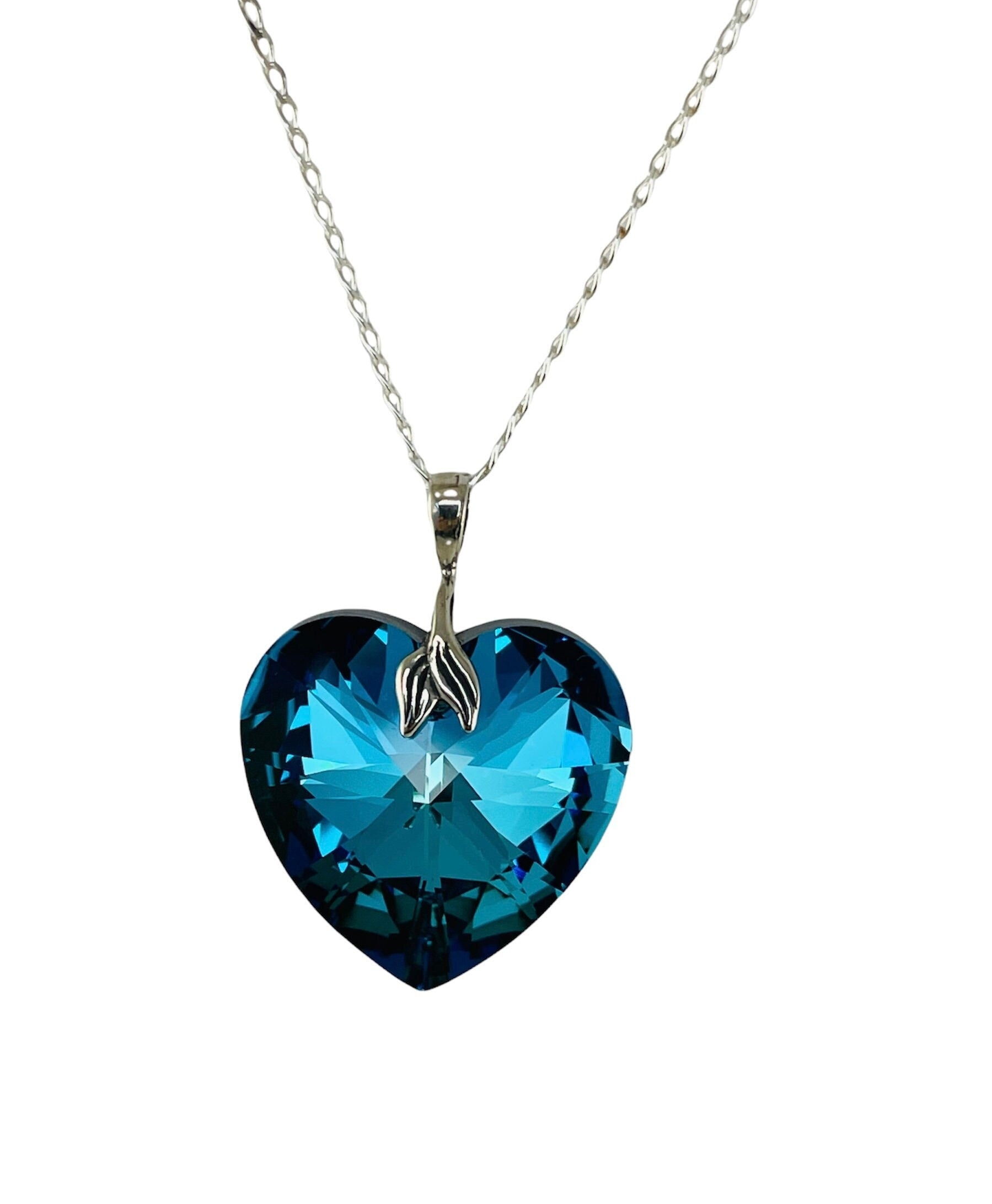 Personalized Engraved Crystal Heart Necklace | Buy Now!