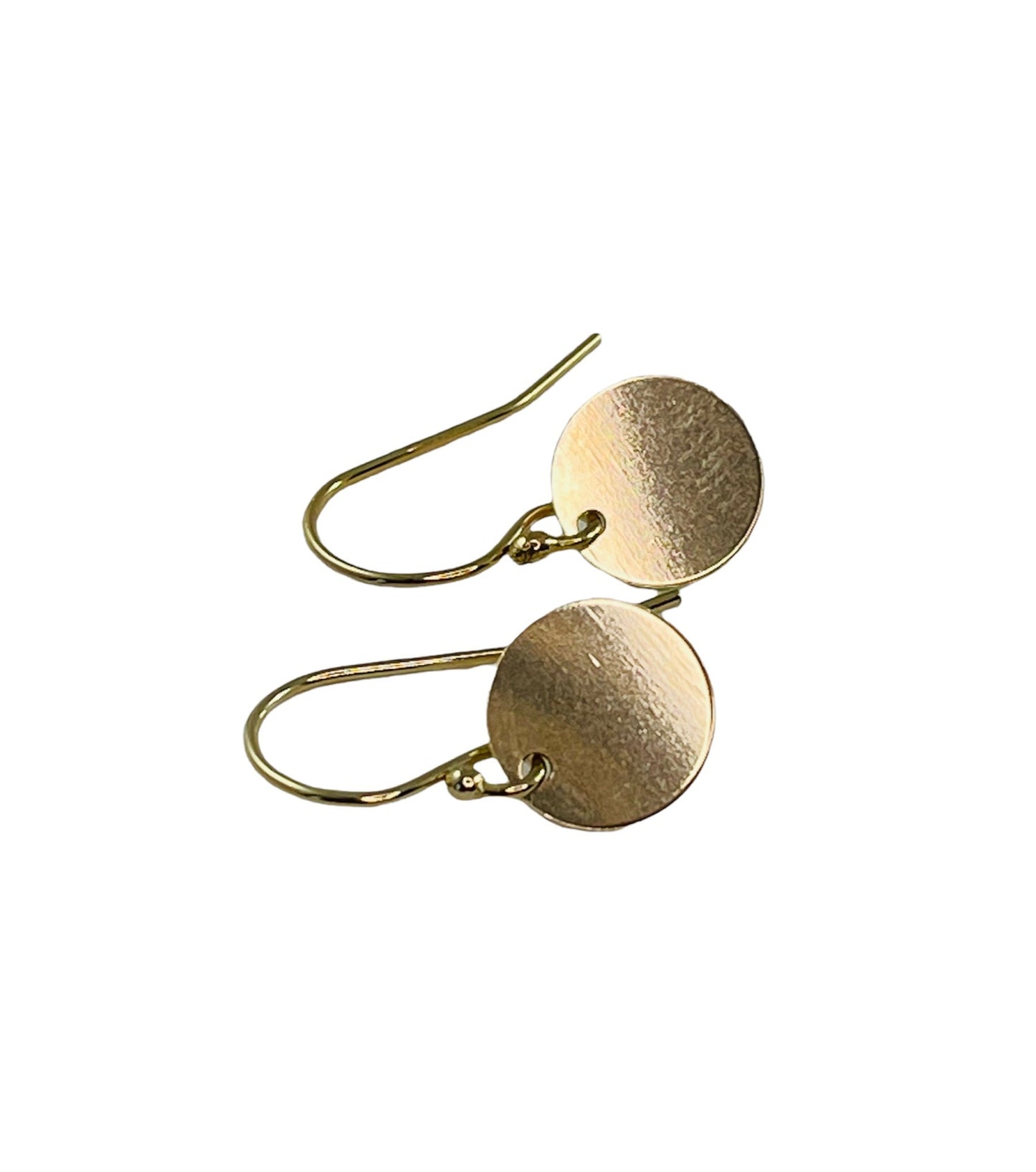 Tiny Gold Sequin Disc Earrings,Golden Disc Earrings,Small Gold Circle Earrings,Minimalist Gold Earrings,14k Gold Filled Disc Dangle Earrings