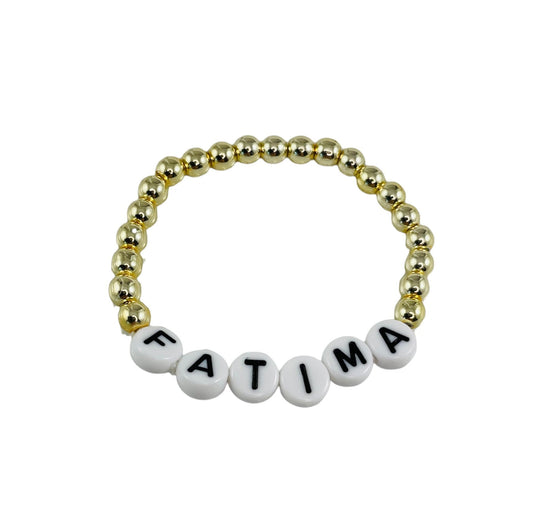 Personalized Gold Baby Girl Name Bracelet,Little Girls Name Bracelet,Newborn Baby Twin ID Name Bracelet,Trendy Toddler Girl Name Bracelet