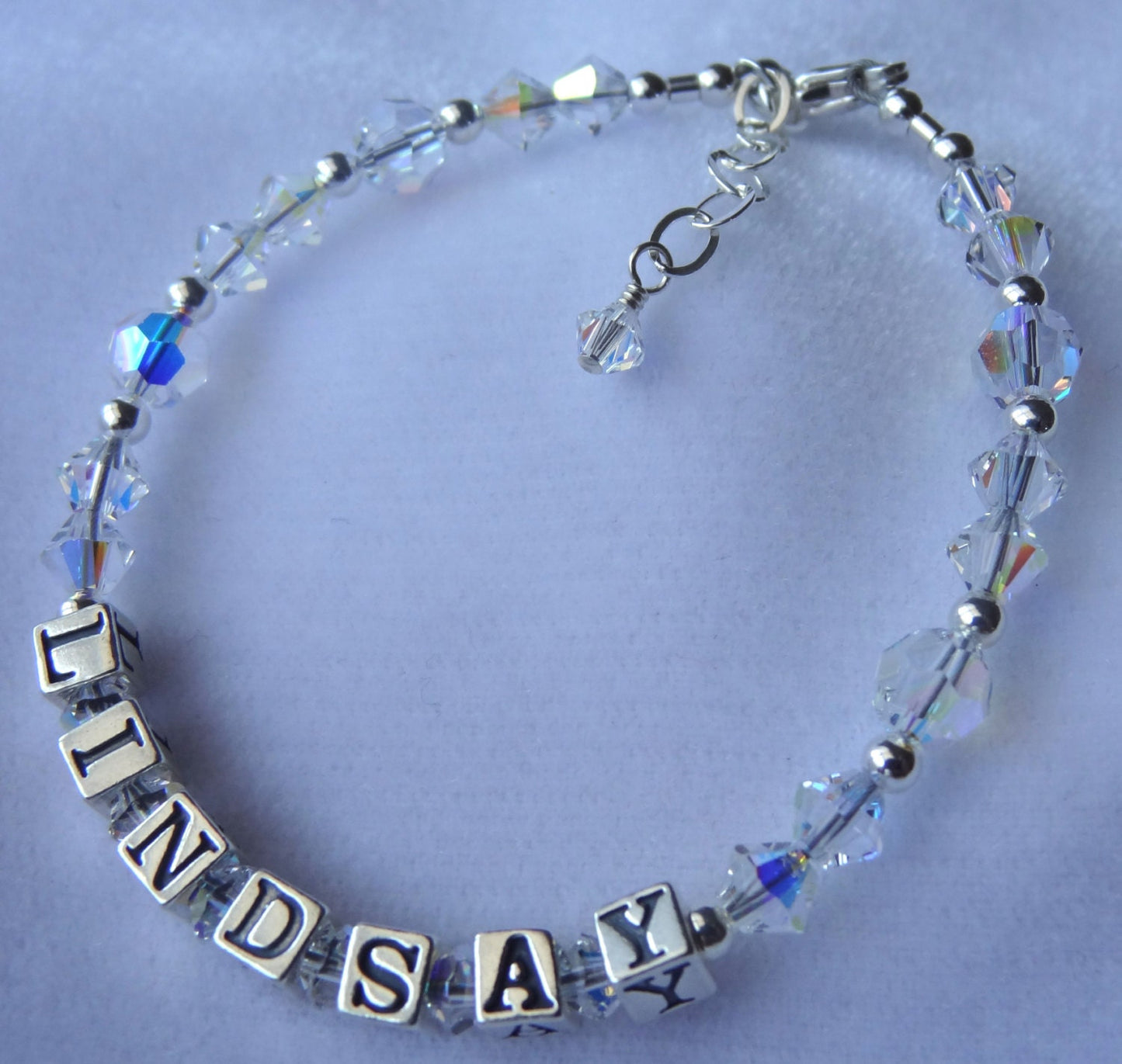 Personalized Crystal Name Children Bracelet,Birthstone Name Bracelet,Baptism Name Bracelet,Newborn Name Bracelet,Flower Girl Name Bracelet