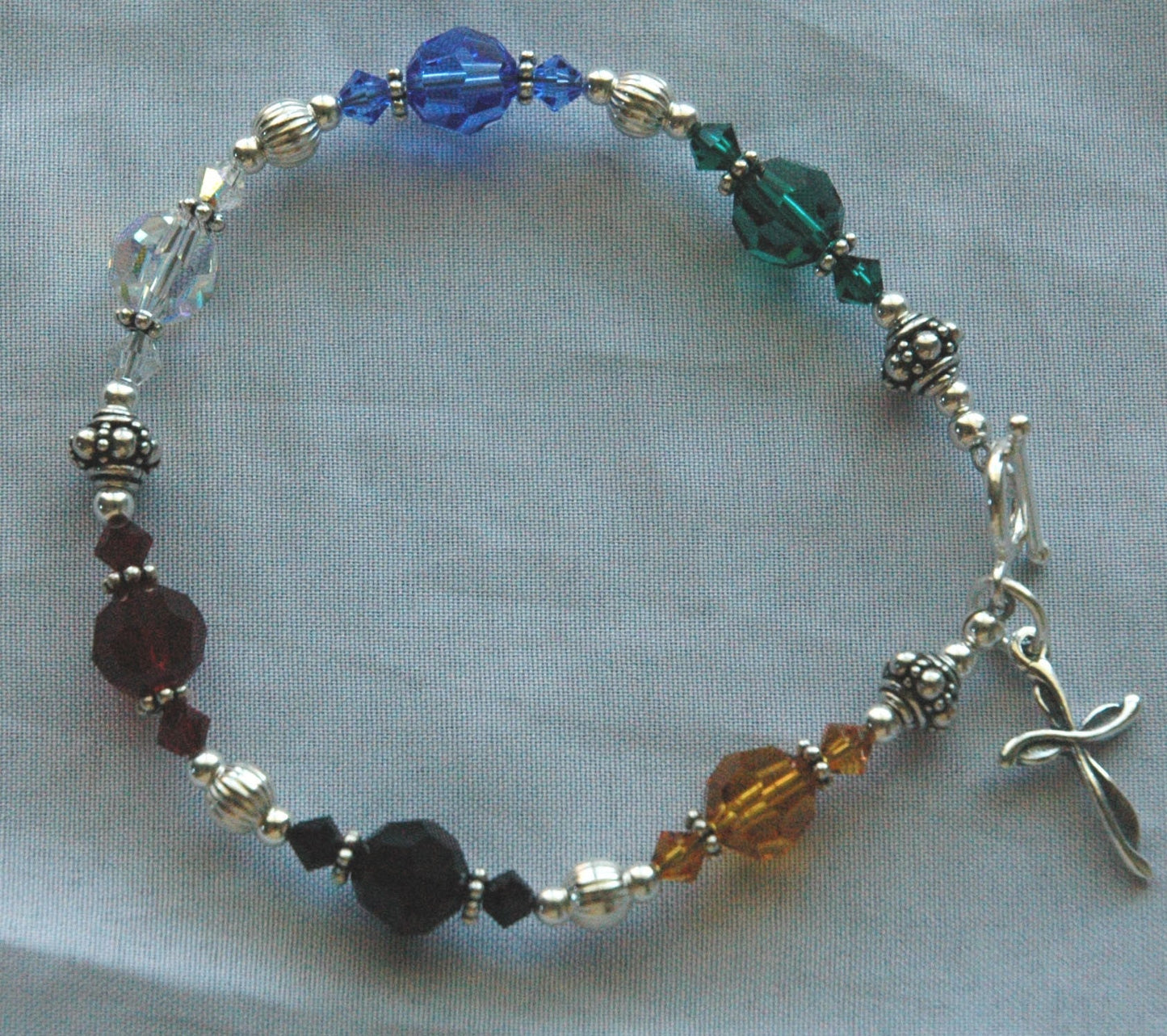 Salvation Bracelet, Confirmation Bracelet, First Communion Bracelet,Prayer Bracelet,Faith Bracelet,Cross Colorful PRESTIGE Crystal Bracelet