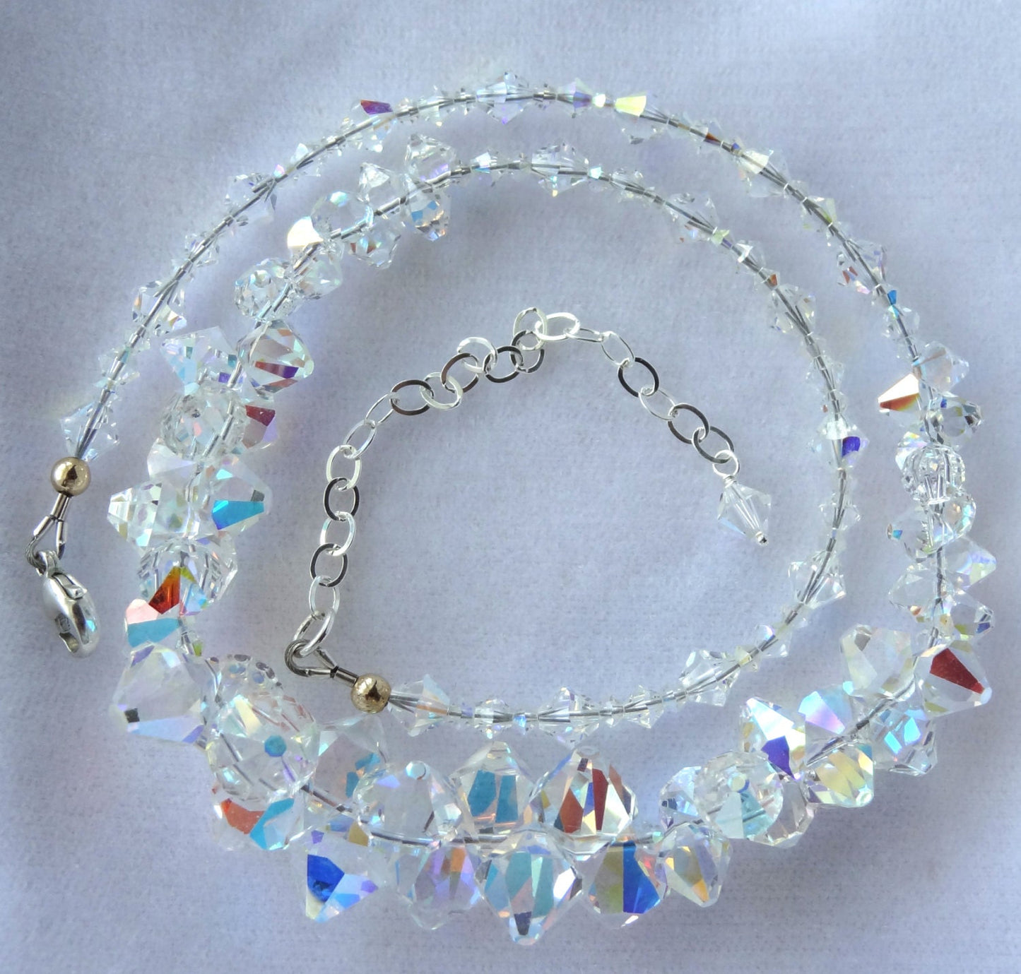 Bride Crystal Rock Bicone Necklace,Bride Crystal Jewelry Necklace,Bridal Crystal Jewelry Necklace,Wedding Necklaces for Brides,Mothers of