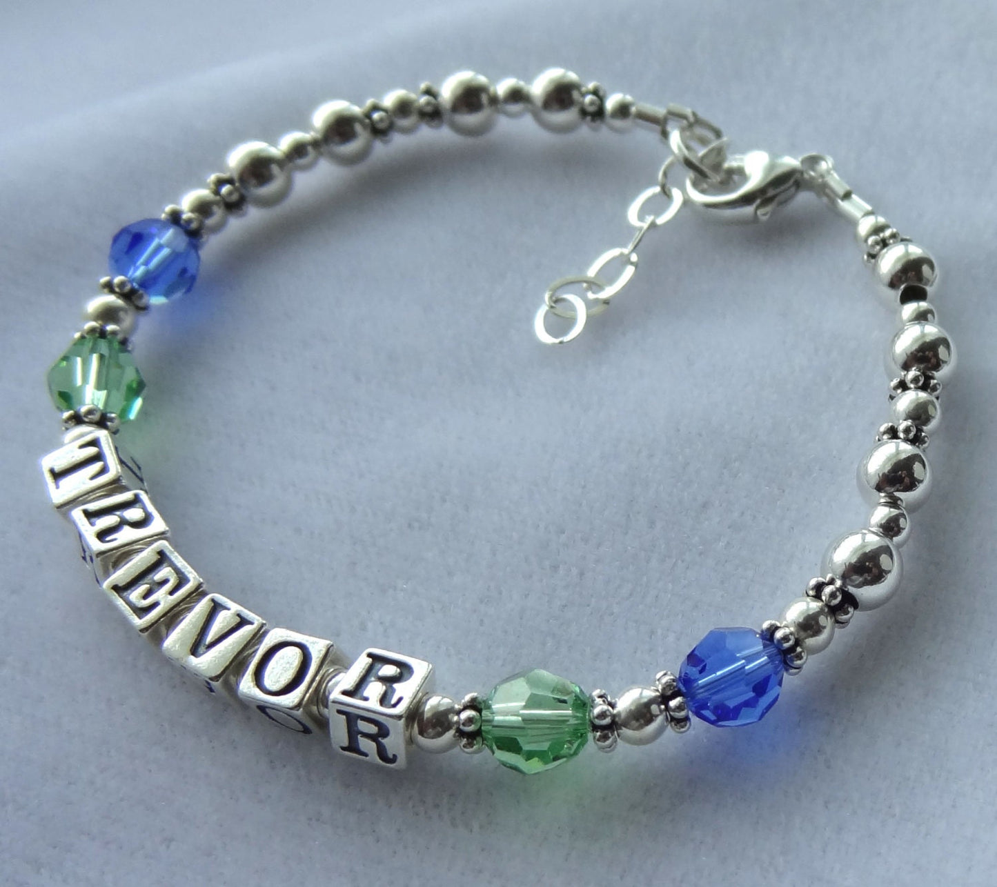 Sterling Silver Family Birthstone Crystal Bracelet,Mother Birthstone Bracelet,Nana Grandmother Grandma Mom Bracelet,Mother's Day Gift