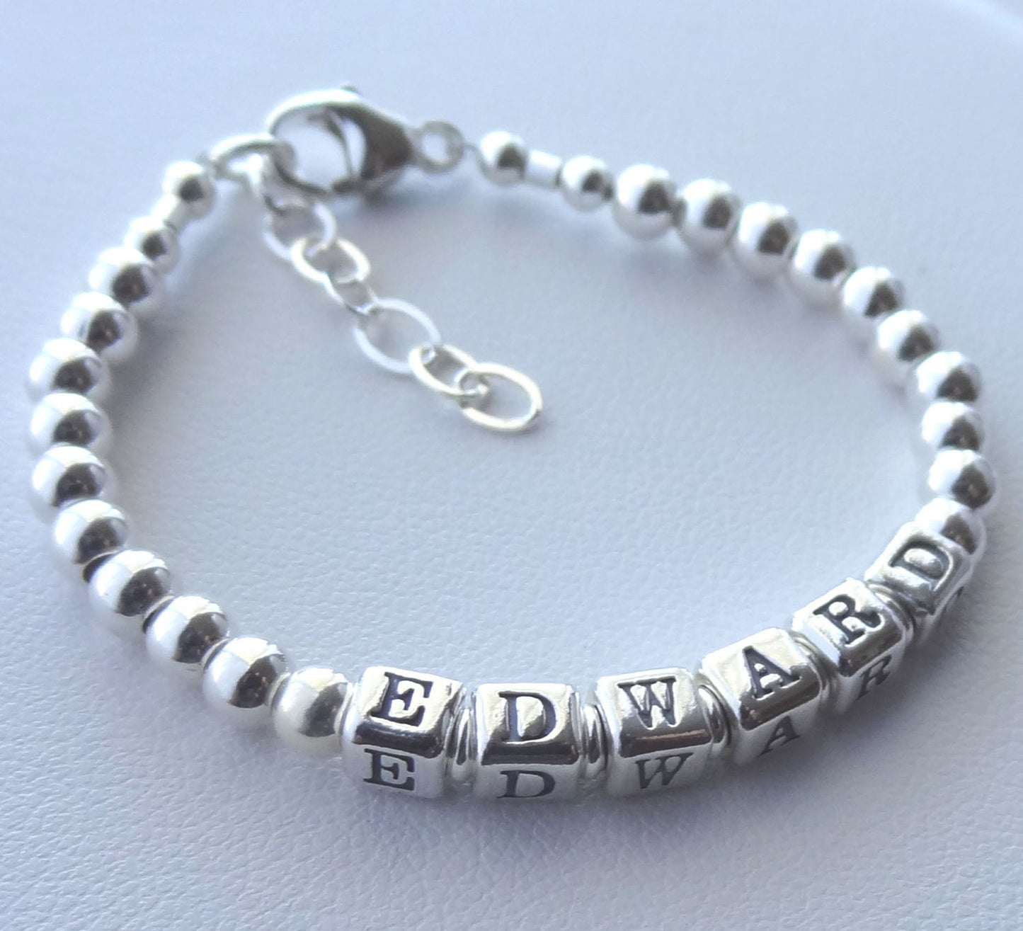 BOY GIRL Name Bracelet,Solid Sterling Silver Children Boy Name Bracelet, Boy Bracelet,Personalized Baby Boy Name Bracelet,Baptism Bracelet
