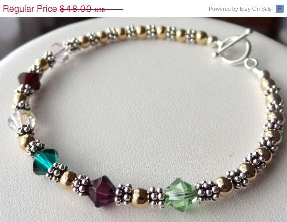 Silver Personalized Birthstone Name Bracelet,Birthstone Bracelet,Name Bracelet,Baby Girl Name Bracelet,Flower Girl Bracelet,Baptism Bracelet