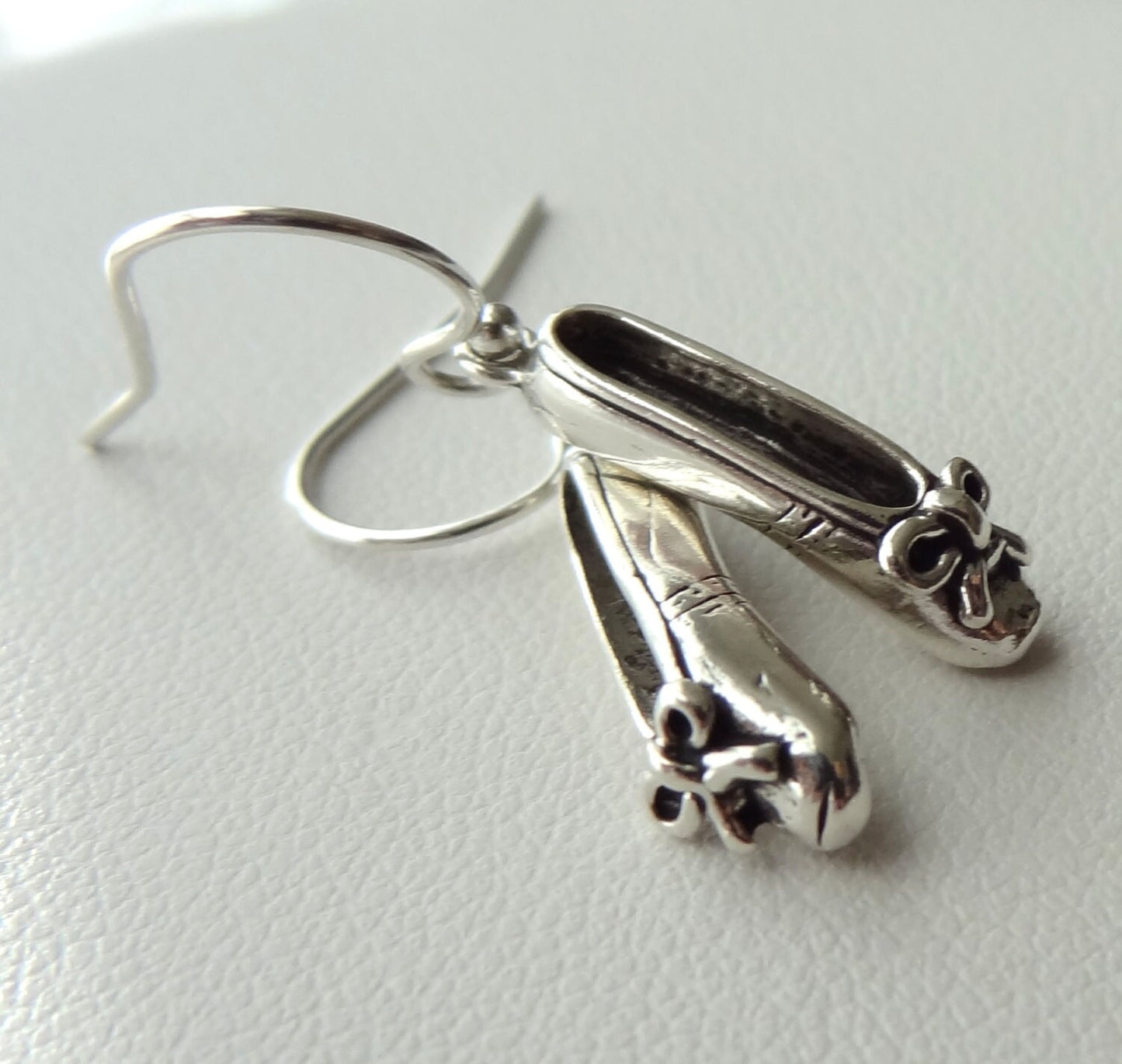 Sterling Silver  Ballet Slipper Post Stud Earrings, Ballerina Earrings, Ballet Slipper Charm,  Ballet Slipper  Earrings, Recital Gifts
