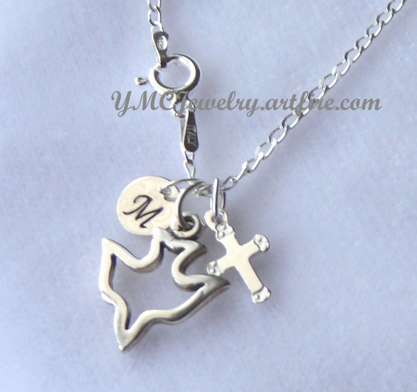 Confirmation Necklace,Confirmation Sponsor Gift,Holy Spirit Cross Necklace,Sponsor Necklace