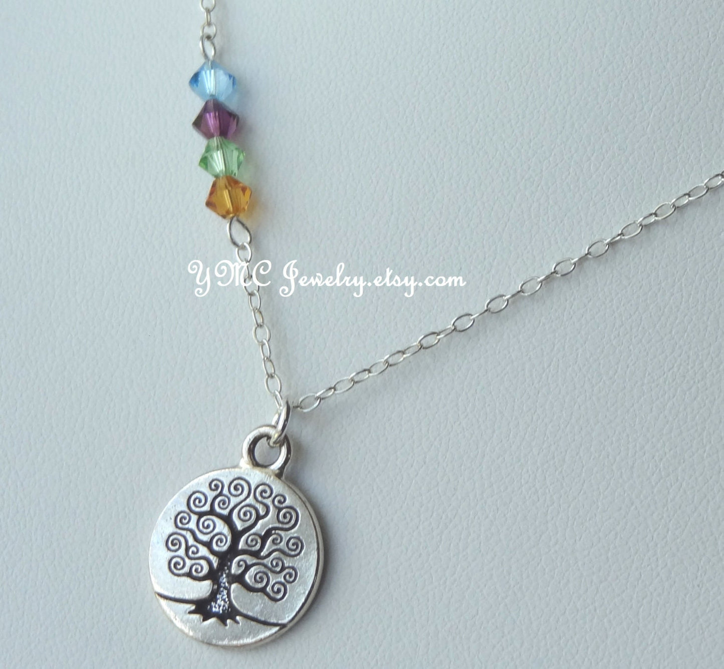 Sterling Silver Infinity Necklace,Initial, Birthstone Necklace,Family Necklace,Family Birthstone Infinity Necklace,Infinity Necklace,Grandma