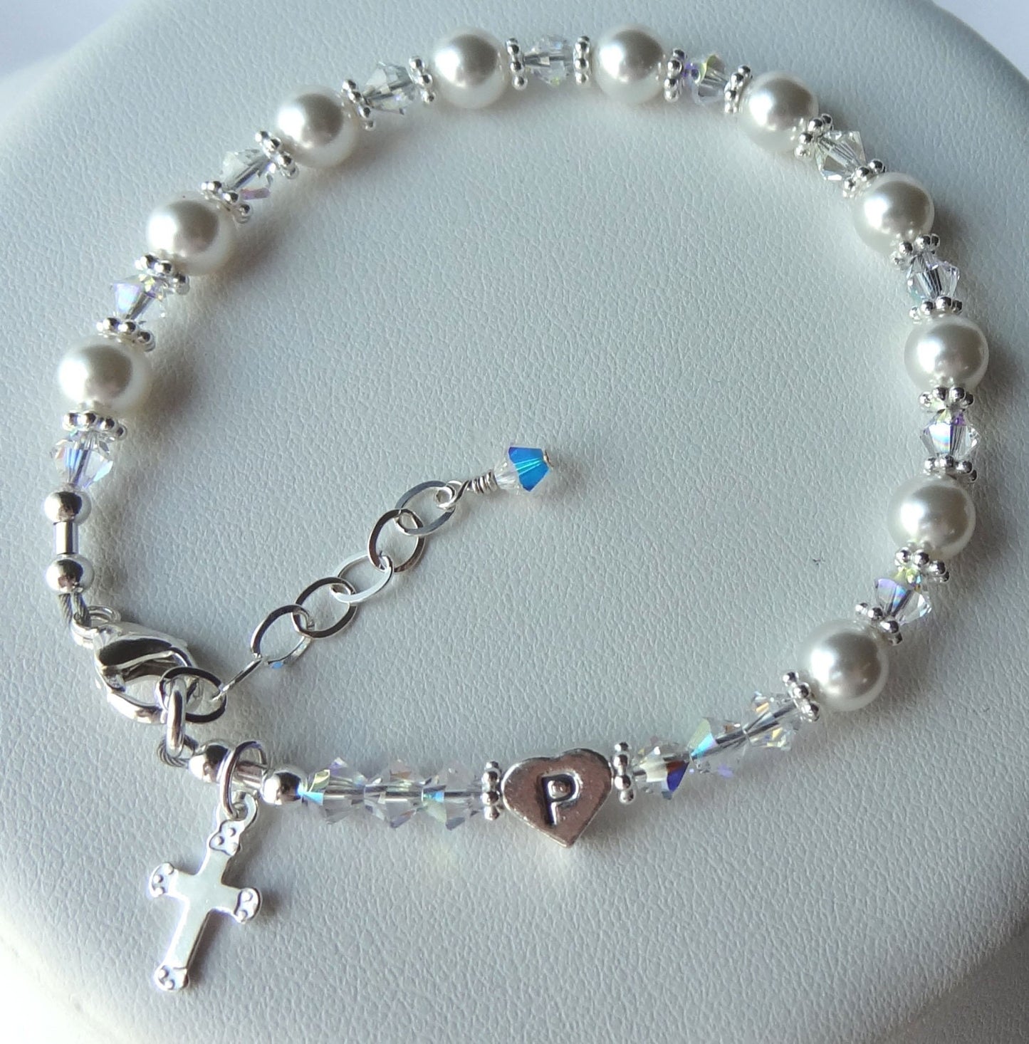 Godmother Pearl Rosary Chaplet Bracelet, Will You Be My Godmother Bracelet, Thank You For Godmother