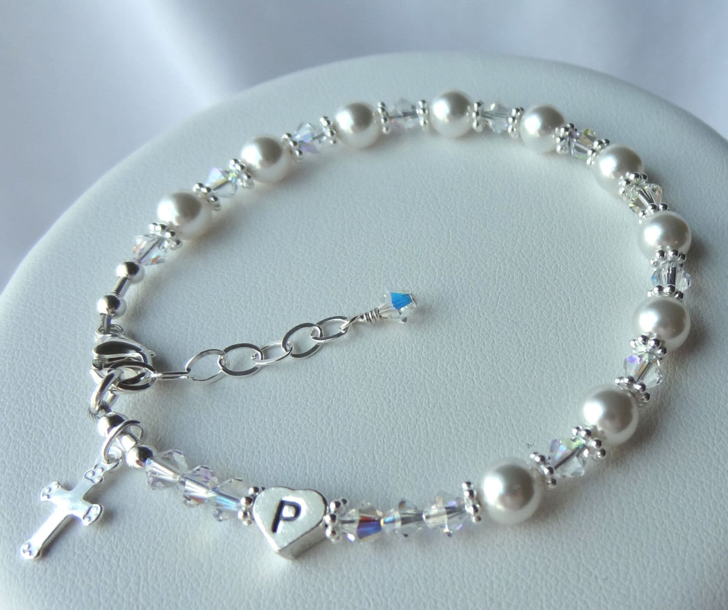 Godmother Pearl Rosary Chaplet Bracelet, Will You Be My Godmother Bracelet, Thank You For Godmother