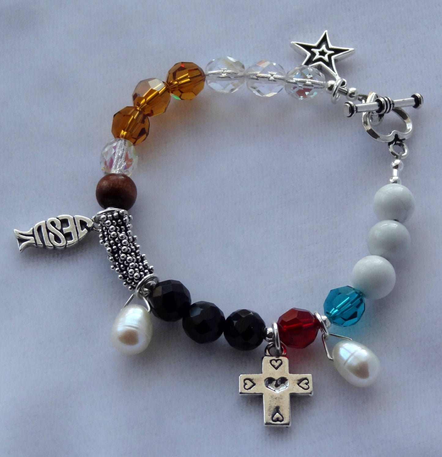 Confirmation Bracelet- Gifts Of The Holy Spirit Bracelet, Godmother Present,  Religious Bracelet, The 7 Gifts of the Holy Spirit Bracelet
