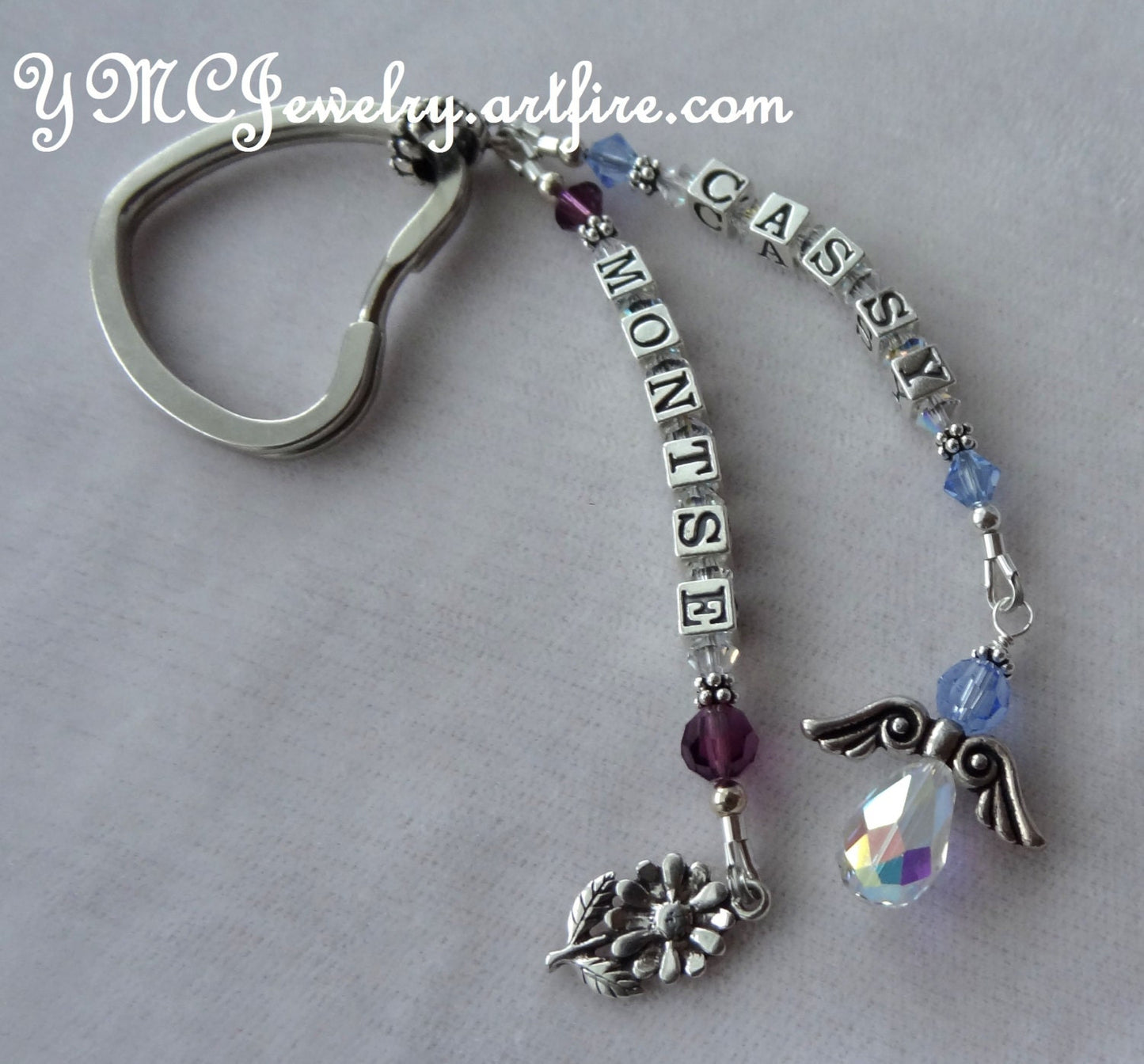 Sterling Silver Personalized Name Keyring,Personalized Key Ring, Name Key Chain,Name Key Ring, Personalized Keyring,Personalized Keychain