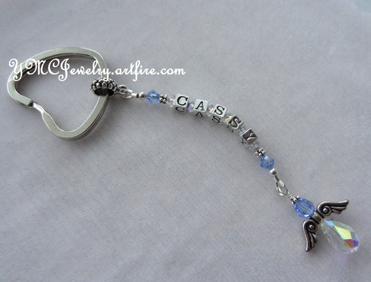 Sterling Silver Personalized Name Keyring,Personalized Key Ring, Name Key Chain,Name Key Ring, Personalized Keyring,Personalized Keychain