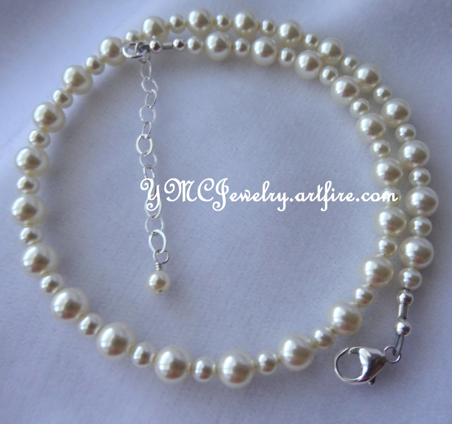 Baby Girl Toddler Pearl Necklace,Baptism Necklace,Flower Girl Pearl Necklace